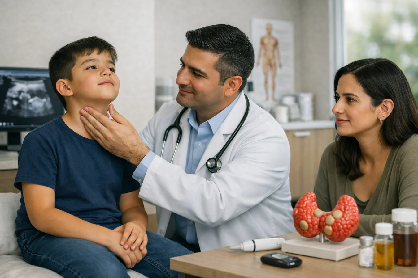 ¿Qué médico trata los nódulos tiroideos en niños?