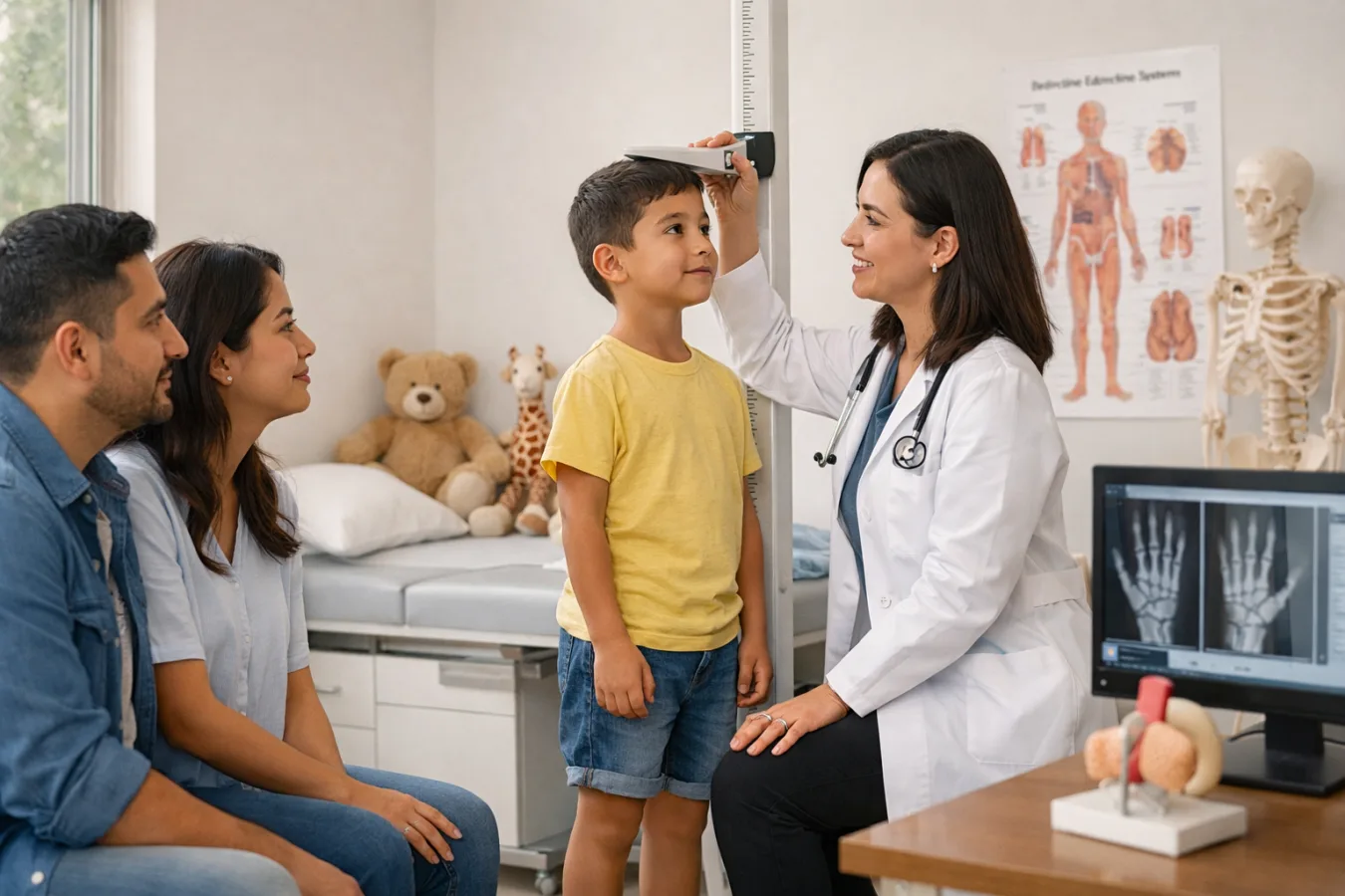 ¿Qué médico trata los problemas de crecimiento infantil?