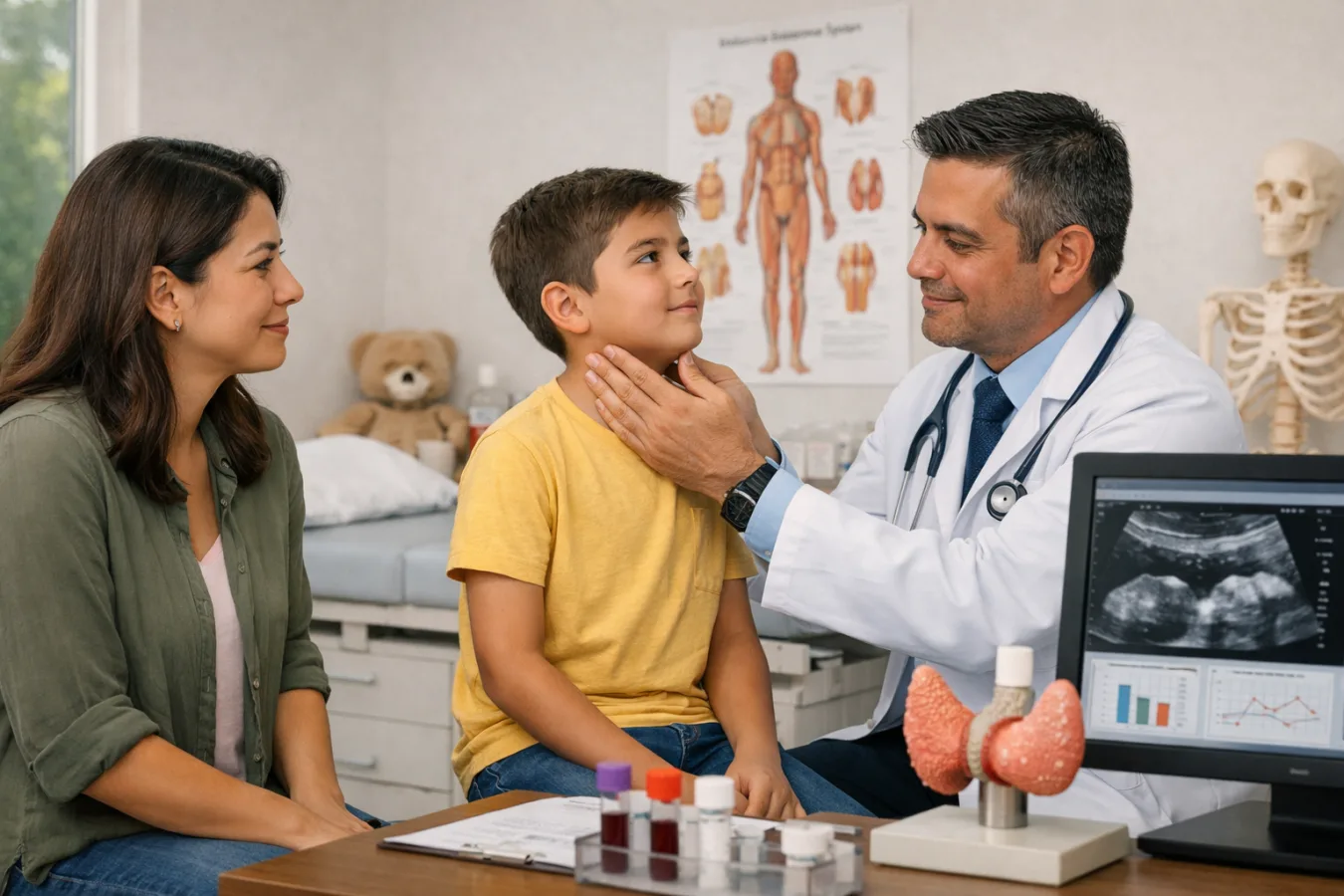 ¿Qué médico trata los trastornos hormonales en niños?